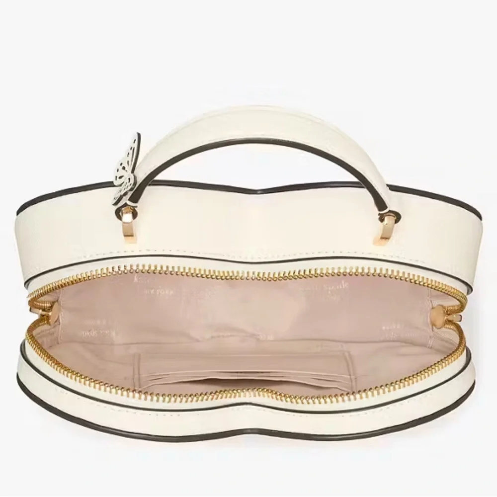 Kate Spade Love Shack Perforated Heart Crossbody Meringue